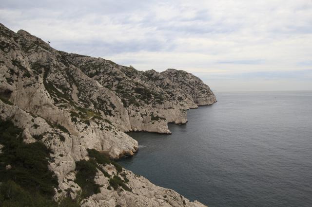 Calanque de Cortiou et son déversoir des eaux usées de Marseille