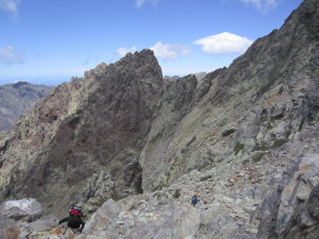 Cirque de la solitude - E Cascettoni - Punta Rossa (2247 m), Bocca Tumasginesca (Col Perdu - 2183 m)