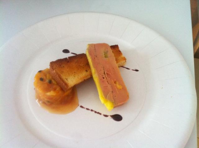 Terrine foie gras chutney exotique pain de mie brioché aux épices - Version gastronomique