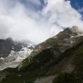 Glacier de la Brenva à la sortie du tunnel du Mont-Blanc